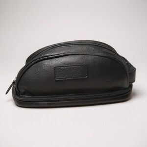 🦫 Original Penguin Men’s Black Toiletry Dopp Kit Zip‎ Pouch Travel Organizer